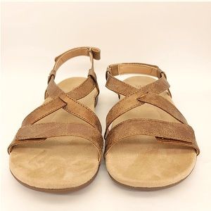 Spenco Sandal Orthotic Cross Strap Sandals Grace Strappy Bronze Gold Women's 8